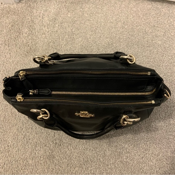 Black Leather Coach Purse - Picture 5 of 9